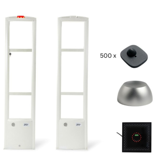 Komplettes Sicherheitssystem für Geschäfte – RF 82MHz Alarm, Magnet, Detacher, Deaktivator und Tags inklusive