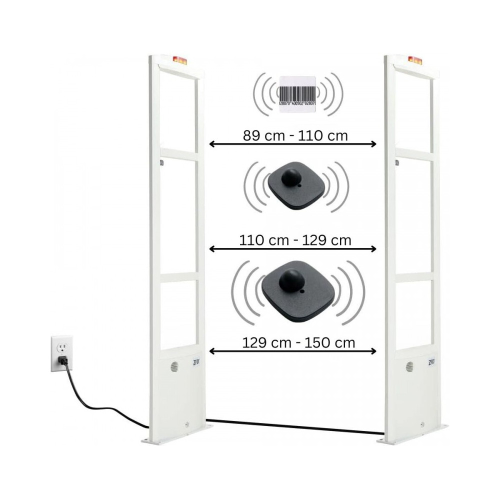 Komplettes Sicherheitssystem für Geschäfte – RF 82MHz Alarm, Magnet, Detacher, Deaktivator und Tags inklusive