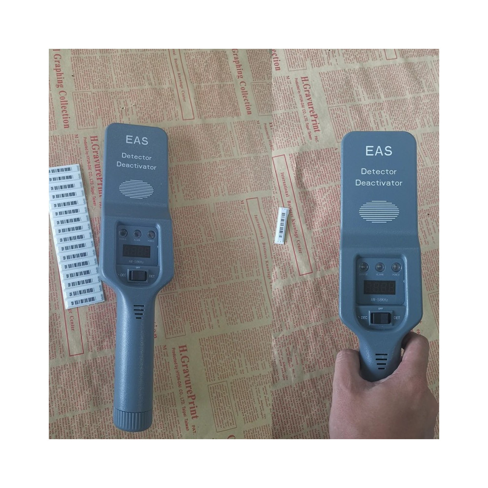 Tragbares 2-in-1 Gerät für AM 58kHz Sicherheitssystem – Detektor & Deaktivator mit akustischem und optischem Alarm