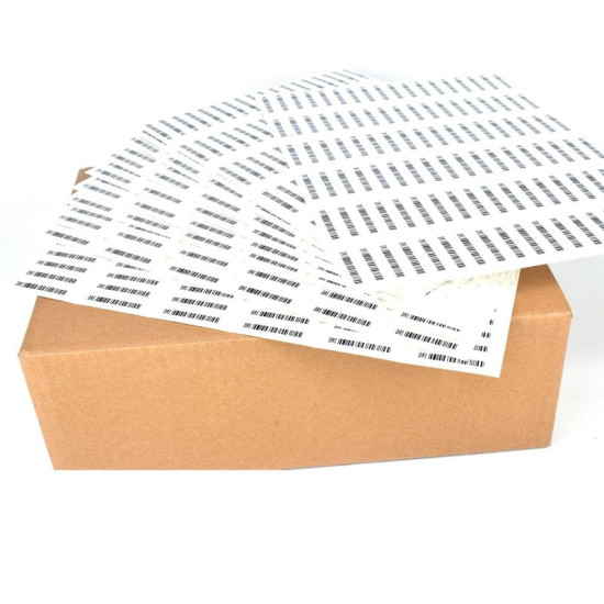 Sicherheits-Etiketten 58kHz für EAS Systeme – 5000 Stück, selbstklebend mit Barcode