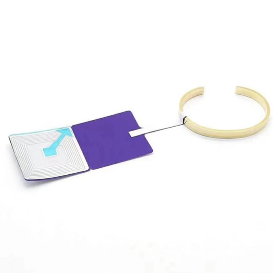 RF82MHz Schmucketiketten – 500 Stück, 4×4cm, selbstklebend, kompatibel mit Checkpoint