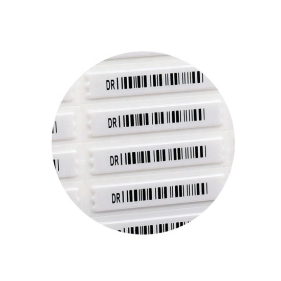 Set mit 1080 selbstklebenden Sicherheitsetiketten – AM 58kHz EAS System, mit Barcode