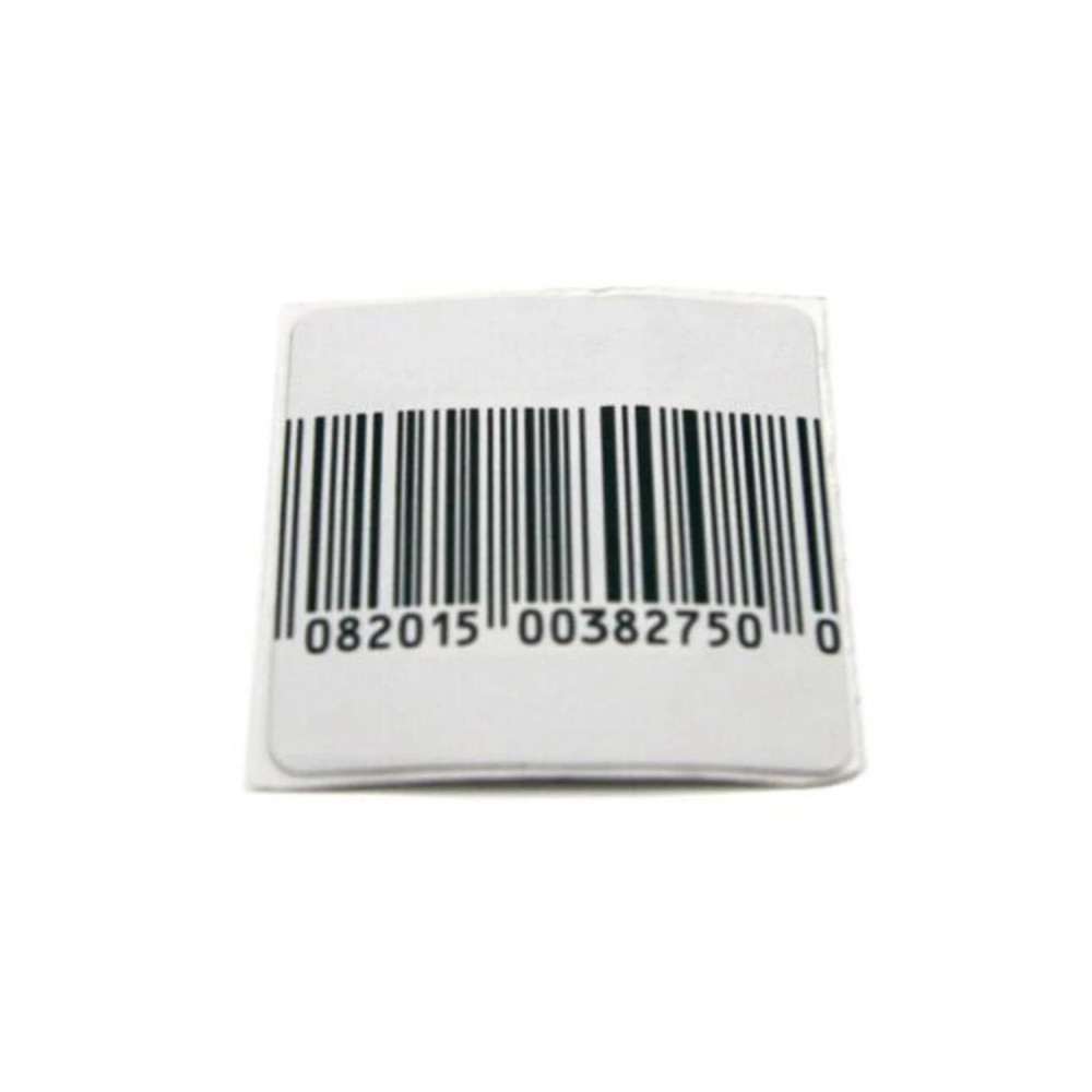 Set mit 5000 RF82MHz Sicherheitsetiketten – 4×4cm, kompatibel mit Checkpoint, mit Barcode