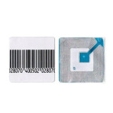 Set mit 5000 RF82MHz Sicherheitsetiketten – 4×4cm, kompatibel mit Checkpoint, mit Barcode