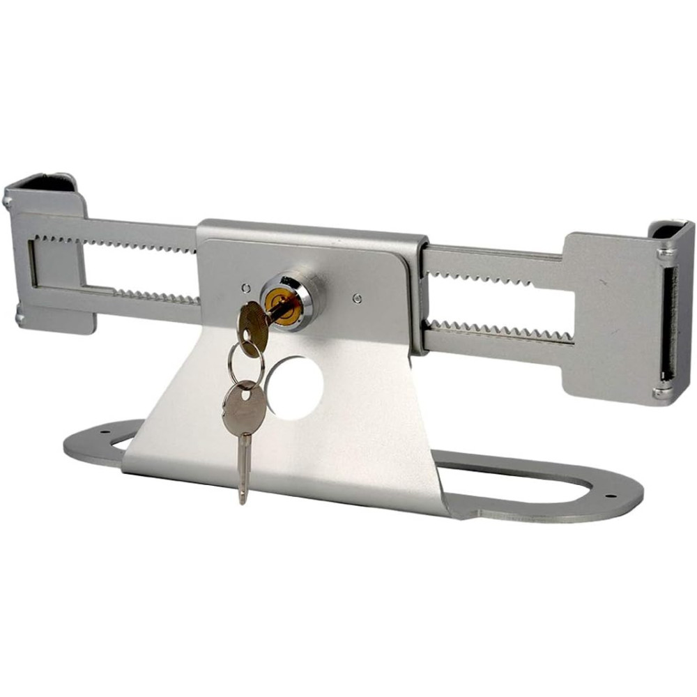 Laptop-Sicherheitsständer mit Schloss – Verstellbar 29,5–45cm, Vollmetall, Diebstahlschutz für Einzelhandel