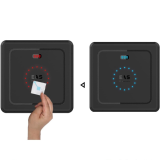Deaktivator für Sicherheitsetiketten – 58kHz/8,2MHz, mit akustischem & optischem Alarm, ABS-Gehäuse