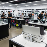 Laptop-Sicherheitsständer mit Schloss – Verstellbar 29,5–45cm, Vollmetall, Diebstahlschutz für Einzelhandel